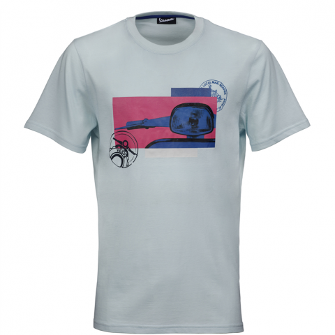 Tričko Vespa HERITAGE bledě modré, 607179M01APT